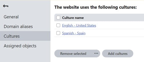 Enable Cultures Kentico Xperience Localization
