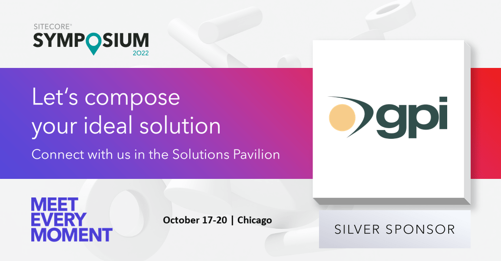 GPI at Sitecore Symposium 2022 - Silver Sponsor